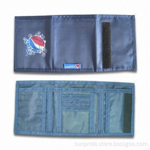 Fabric Card Wallet with Many Pockets Inside, Measuring 26 x 12cm